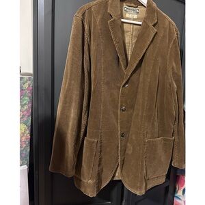 POLO JEANS CO GOLDEN BRN CORDUROY MENS BLAZER  XL VINTAGE NEVER WORN